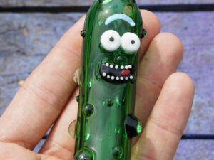 Pickle Rick Glass Pipe | Million Dollar Gift Ideas