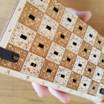 Pixelated Wooden Travel Chess Set 2