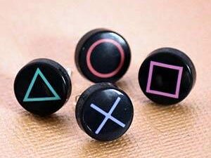 Playstation Button Earrings | Million Dollar Gift Ideas