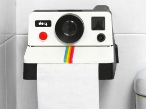 Polaroid Camera Toilet Paper Holder | Million Dollar Gift Ideas