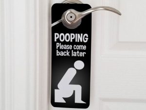 Pooping Please Come Back Later Sign | Million Dollar Gift Ideas