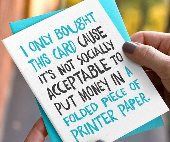 Printer Paper Birthday Card