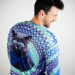 Psychedelic Cat Sweater 1