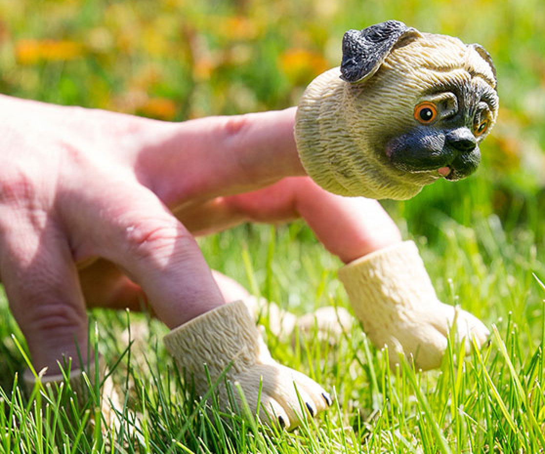 Pug Finger Puppet