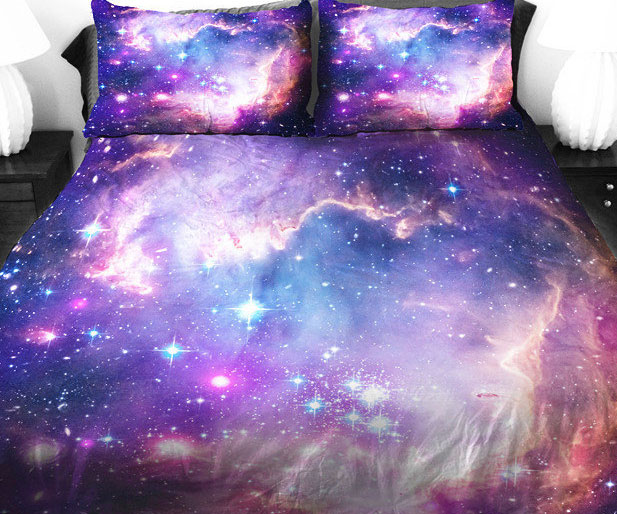 Purple Galaxy Bed Covers