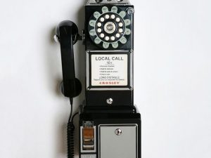 Push Botton 1950s Black Payphone | Million Dollar Gift Ideas