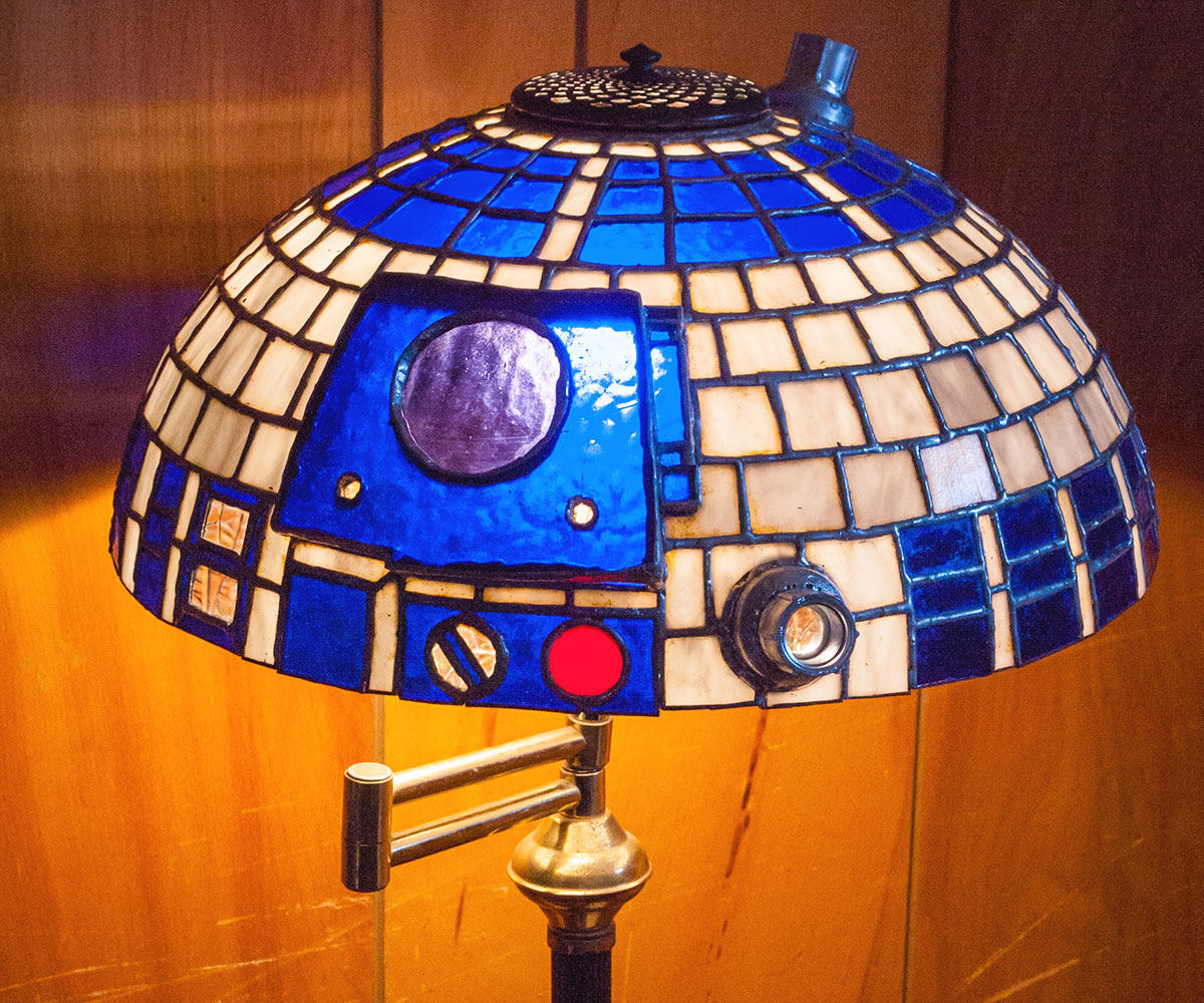 R2-D2 Stained Glass Lampshade