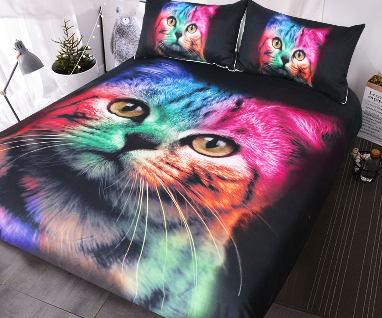 Rainbow Cat Bedding