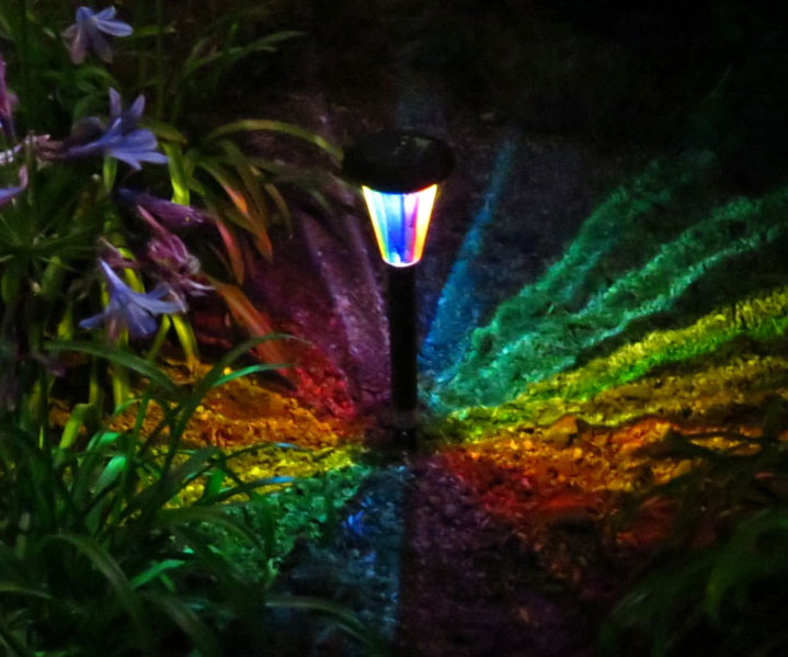 Rainbow Kaleidoscope Solar Path Light