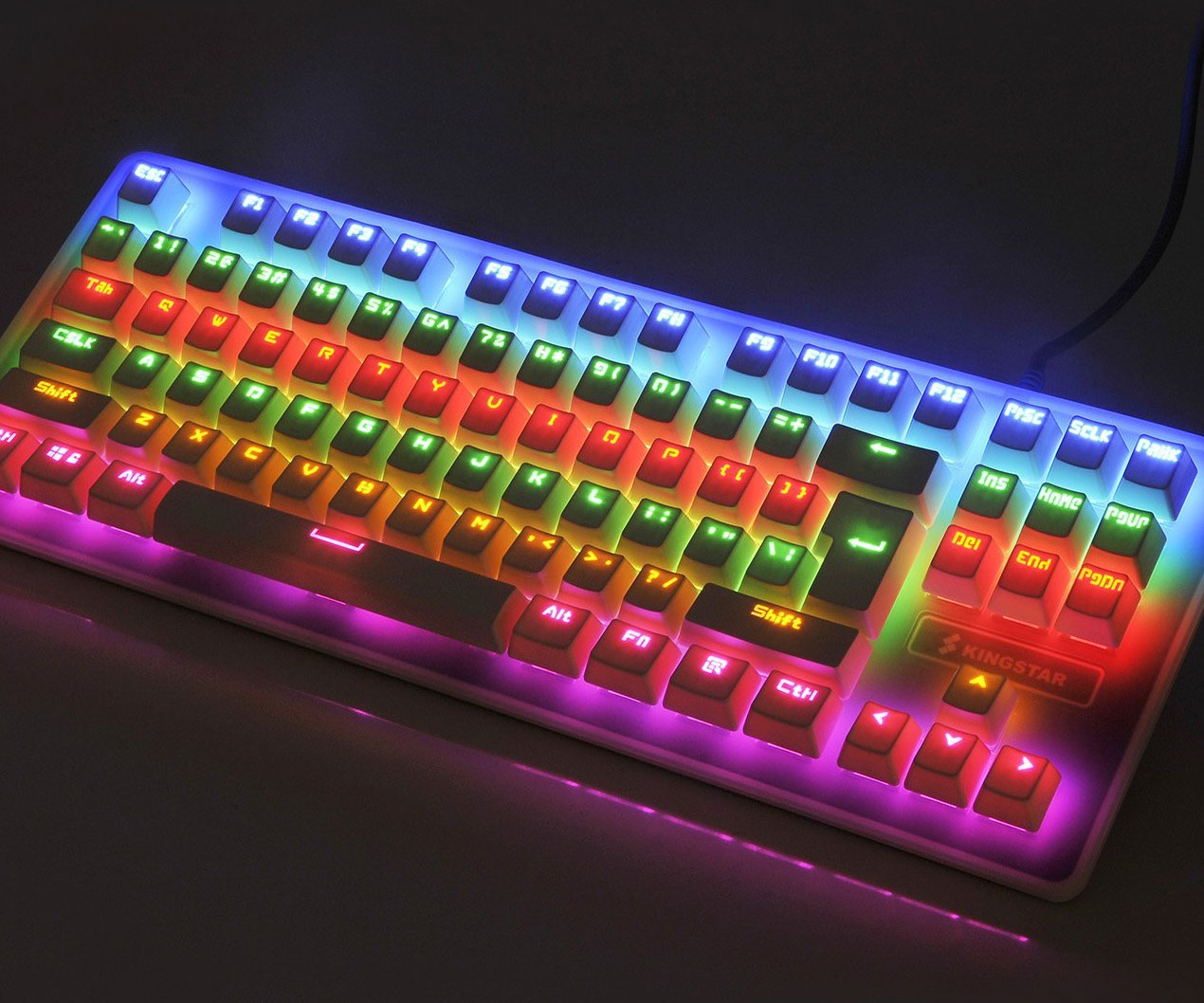 Rainbow Light Up Mechanical Keyboard