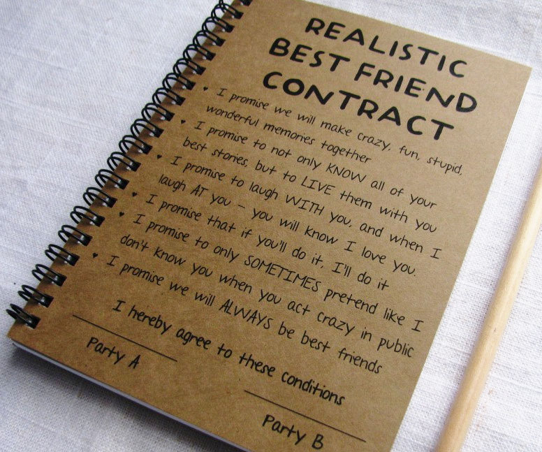 Realistic Best Friend Contract