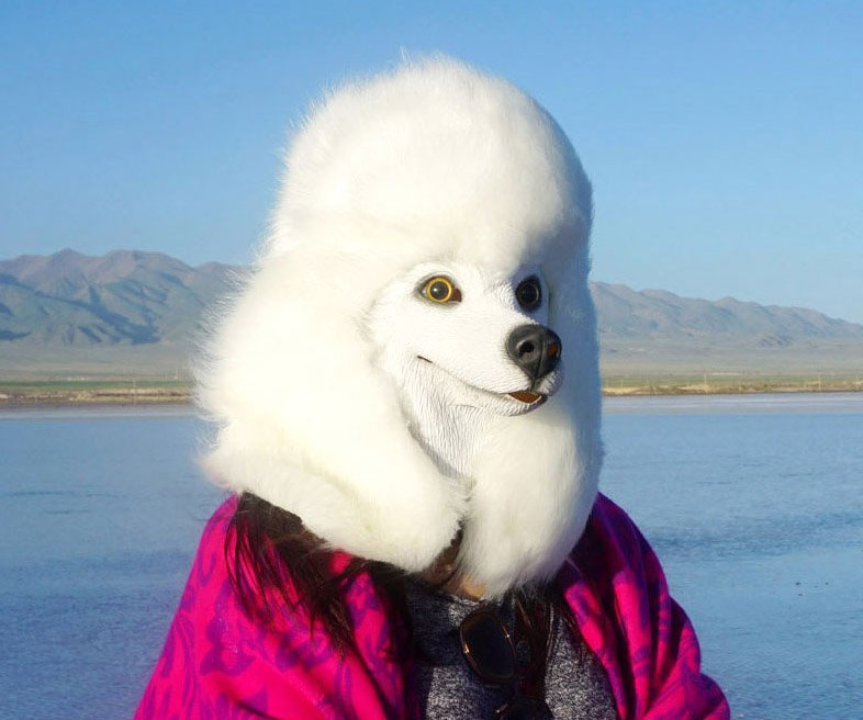 Realistic Dog Head Masks