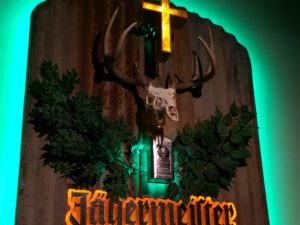Realistic Jagermeister Logo Sign 1
