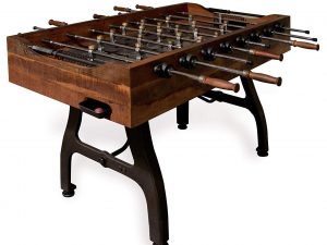 Reclaimed Wood Iron Foosball Table | Million Dollar Gift Ideas