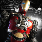 Recycled Metal Iron Man Sculpture