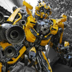 Recycled Metal Transformer Statue