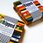 Recycled Skateboard Deck Coasters