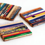 Recycled Skateboard Deck Coasters 2