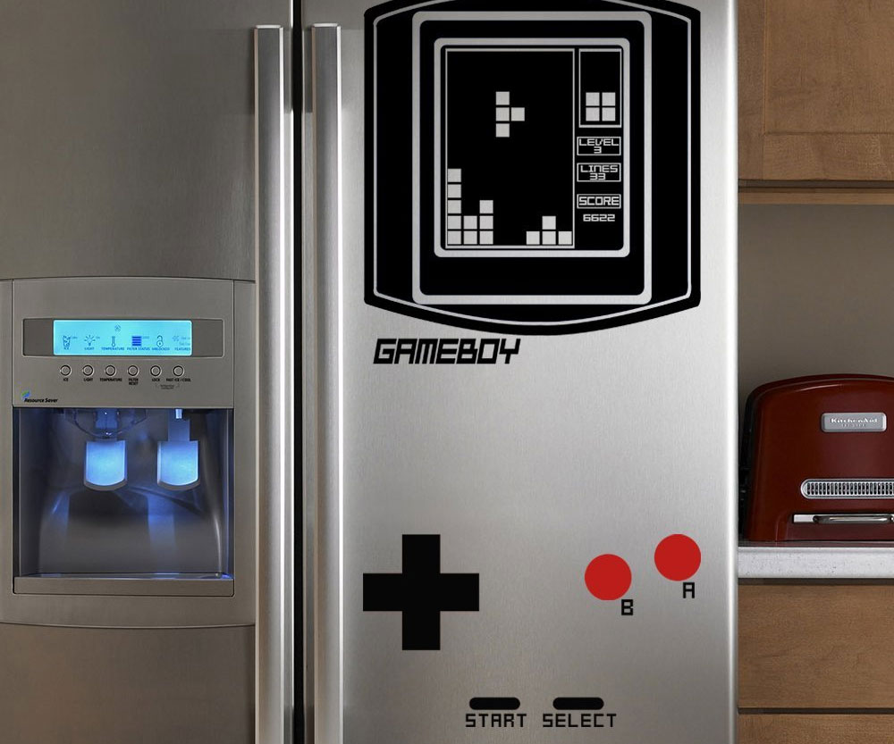 Refrigerator Game Boy Tetris Decal