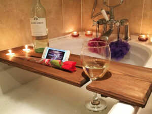 Relaxation Wooden Bathtub Caddy | Million Dollar Gift Ideas
