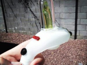 Rick And Morty Portal Gun Glass Pipe | Million Dollar Gift Ideas