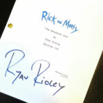 Rick And Morty Signed Script