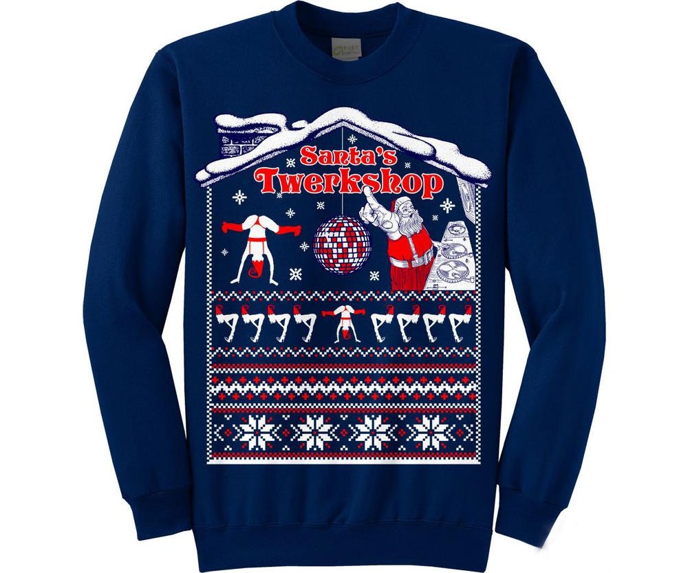Santa’s Twerkshop Christmas Sweater