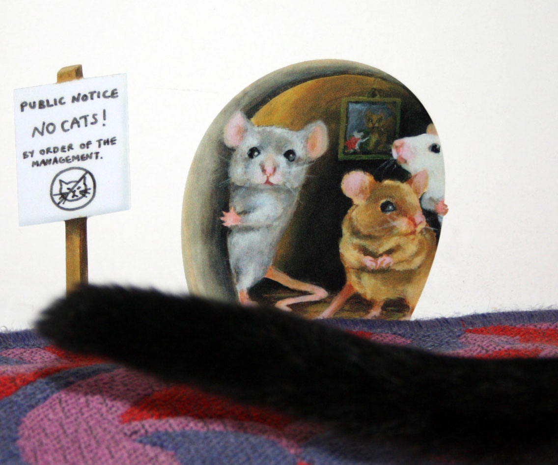 Scaredy Mice Mousehole Wall Sticker