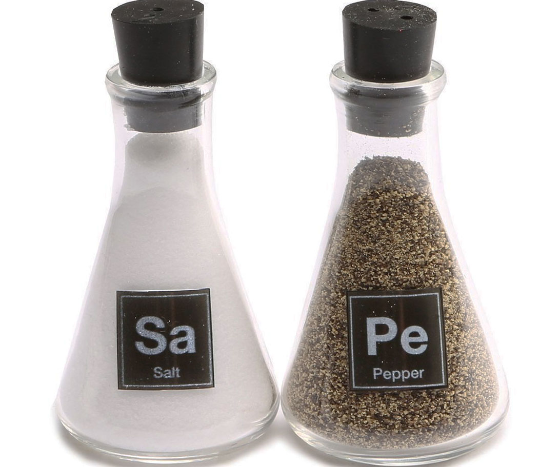 Science Flask Salt and Pepper Shakers
