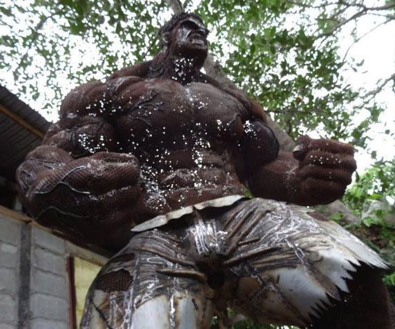 Scrap Metal Hulk Statue
