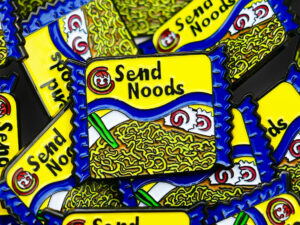 Send Noods Ramen Enamel Pin | Million Dollar Gift Ideas