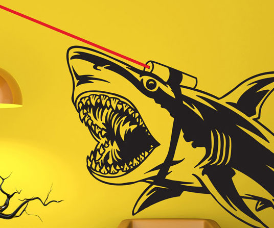 Shark With Frickin Lasers Decal
