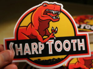 Sharp Tooth Sticker | Million Dollar Gift Ideas