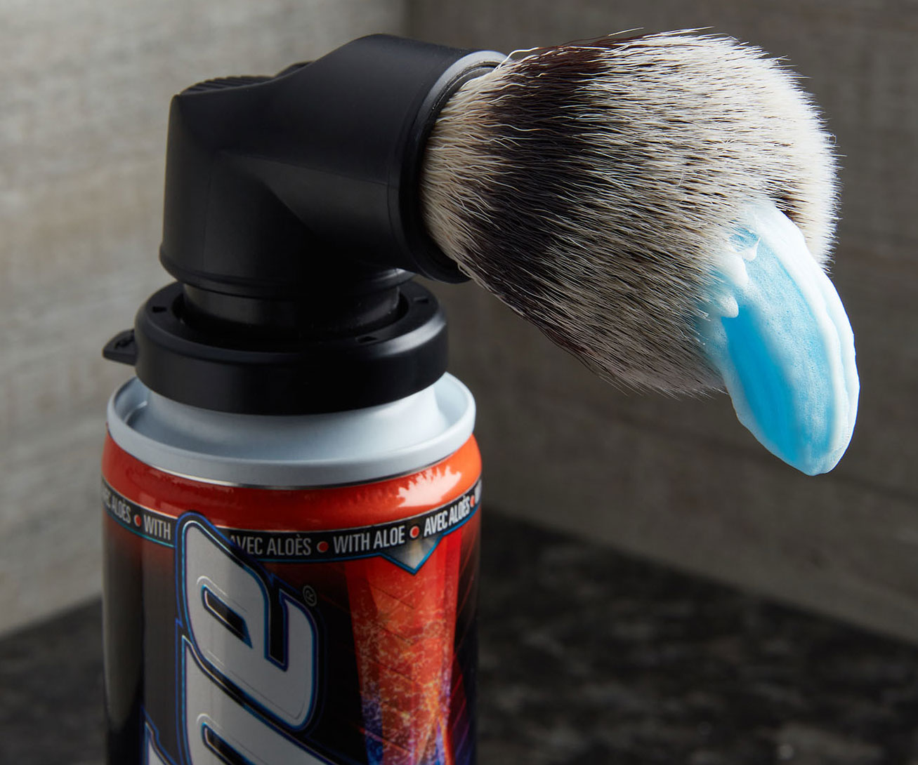 Shaving Cream Can Brush Adapter 1