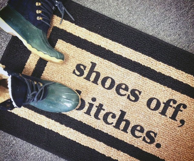 Shoes Off Bitches Doormat