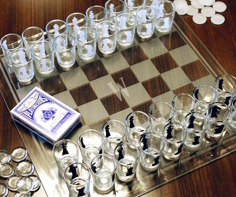 Shotglass Chess Game