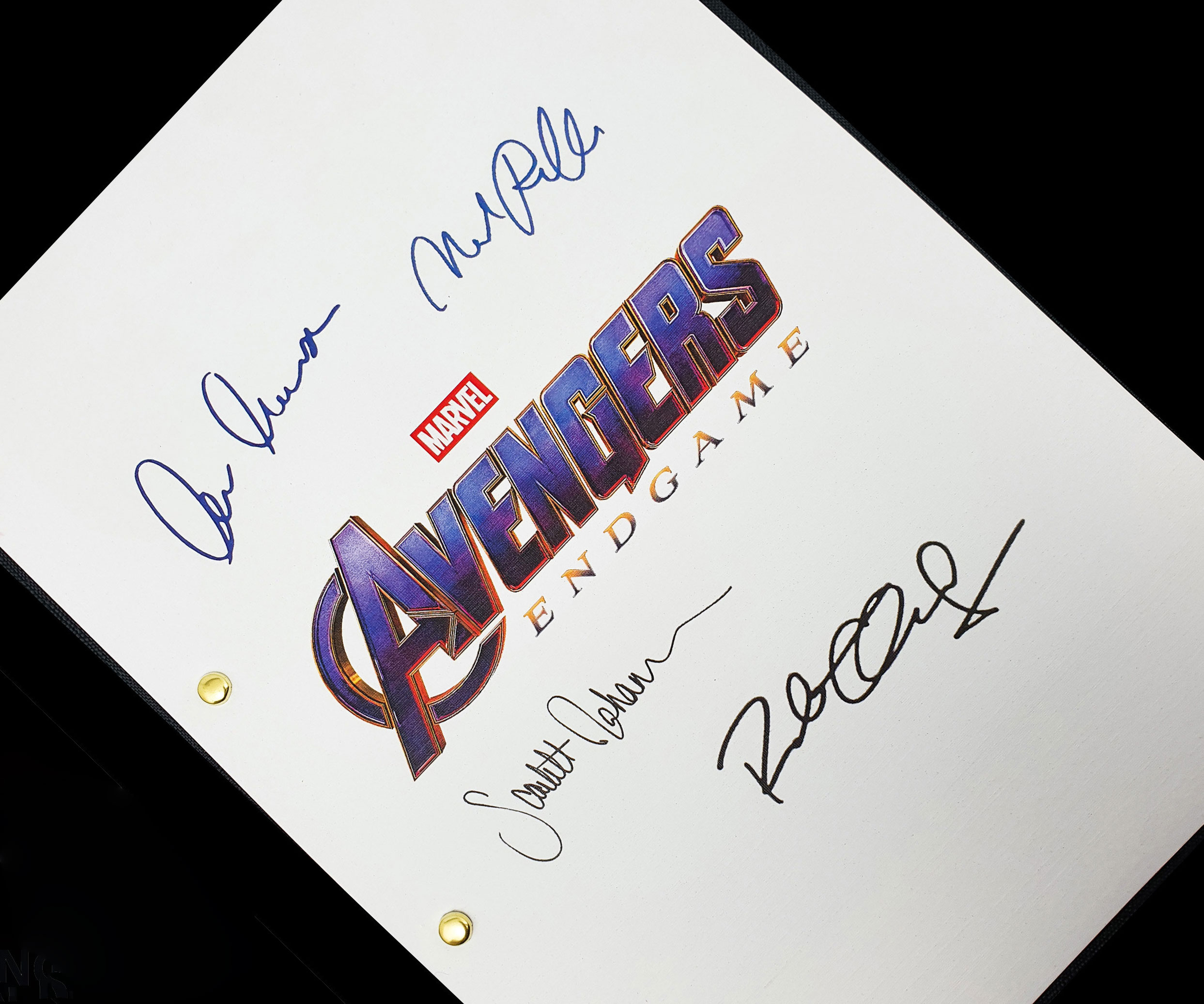 Signed Avengers Endgame Script