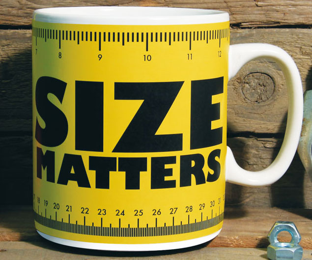 Size Matters Large Coffee Mug