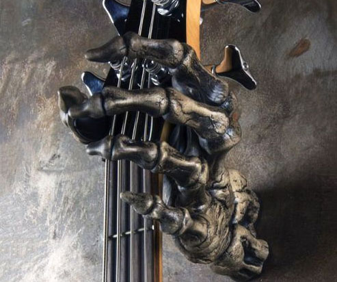 Skeleton Hand Wall Mounted Guitar Grip
