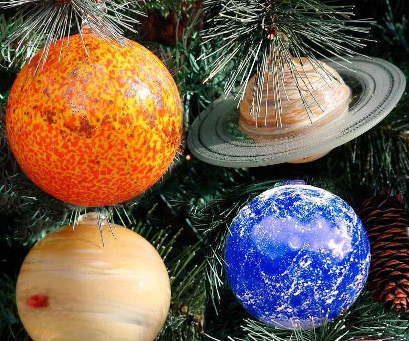 Solar System Planets Ornament Set