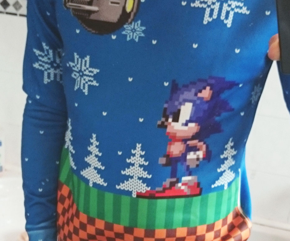 Sonic Ugly Christmas Sweater