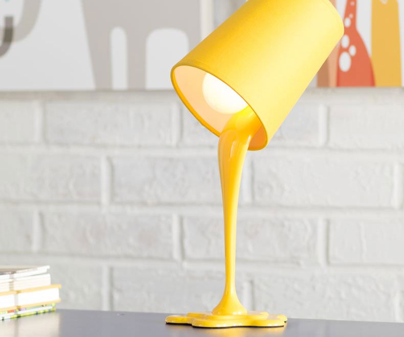 Spilling Paint Desk Lamp