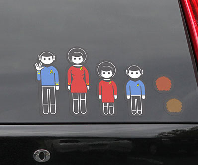Star Trek Family Car Decals