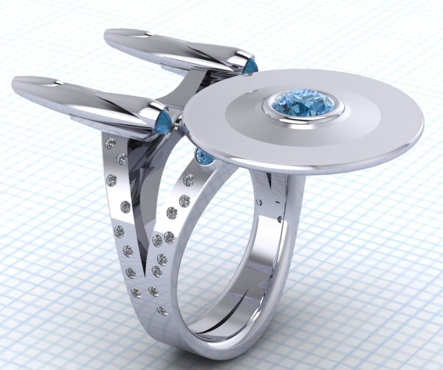 Star Trek Starship Enterprise Ring