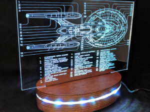 Star Trek USS Enterprise Layout Nightlight | Million Dollar Gift Ideas