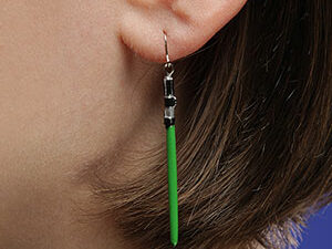 Star Wars Lightsaber Earrings | Million Dollar Gift Ideas