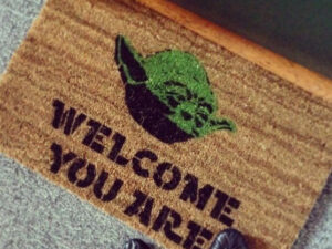 Star Wars Yoda Welcome Doormat | Million Dollar Gift Ideas