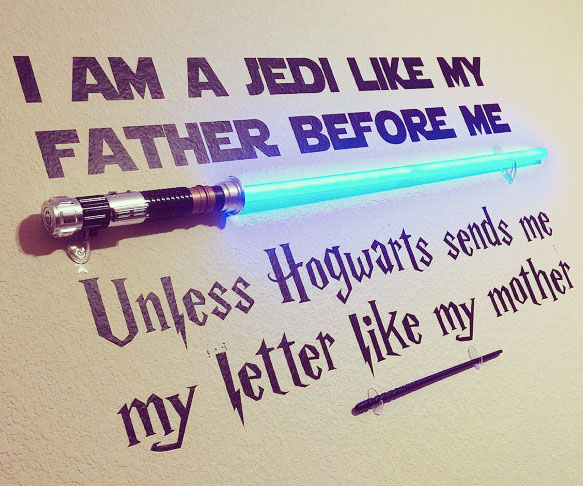 Star Wars & Harry Potter Wall Decal