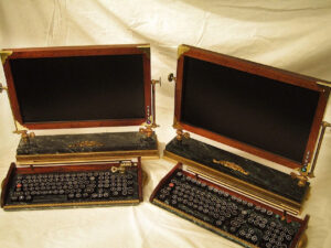 Steampunk Monitor And Keyboard 1