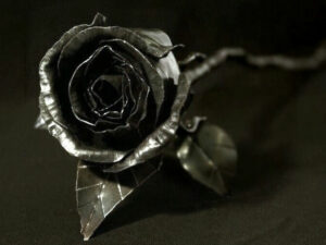 Steel Metal Rose Flower 1